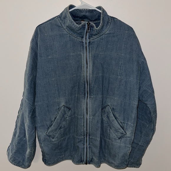 Free People Denim Bomber Jacket - Picture 5 of 5